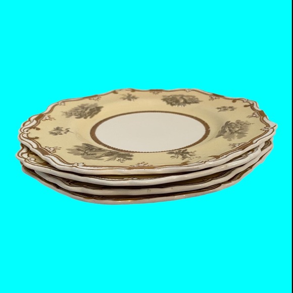 Antique Spode Felspar Porcelain Plates No. 4591 Plates Early 1800s Set of 4 - Picture 6 of 10